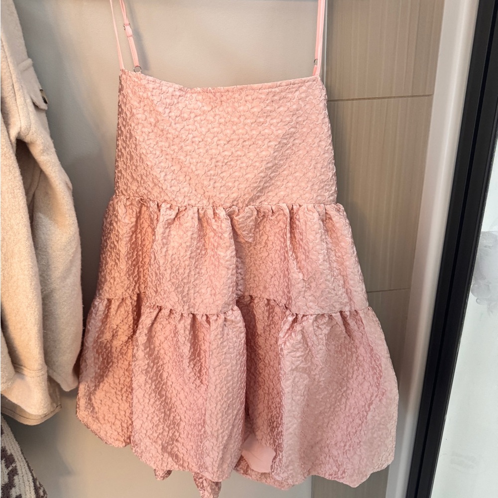 Aureta Pink Textured Dress